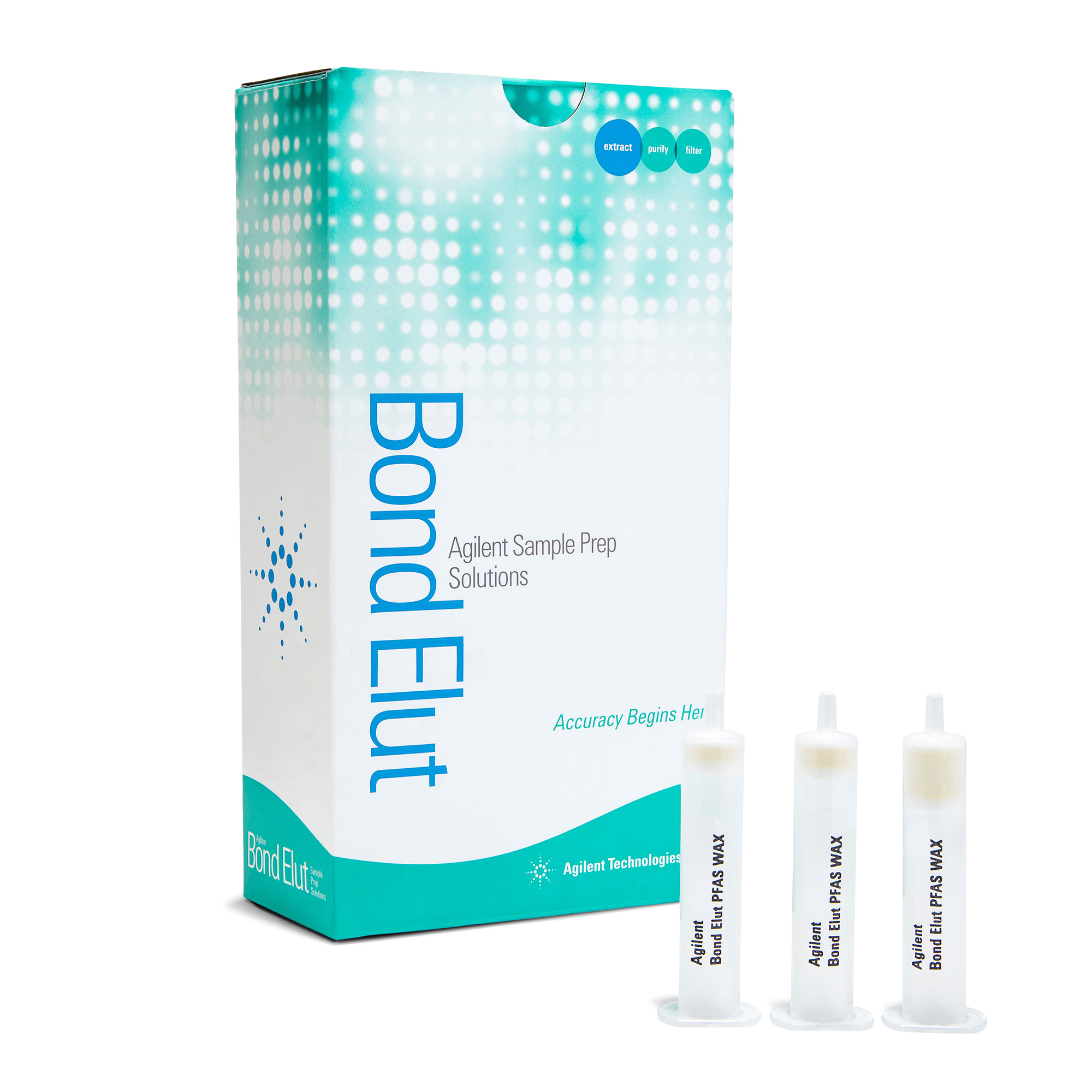 Bond elut PFAS wax solid phase extraction (SPE) column